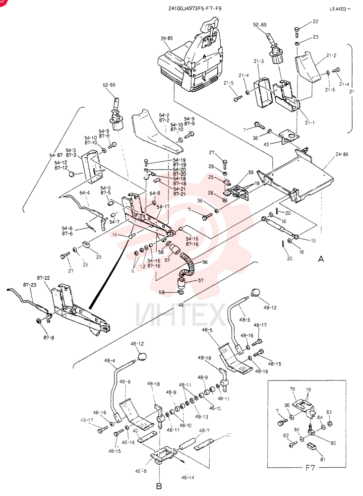 CONTROL ASSY, Serial Range: LE4403-LE4636 24100J4973F5 (2)