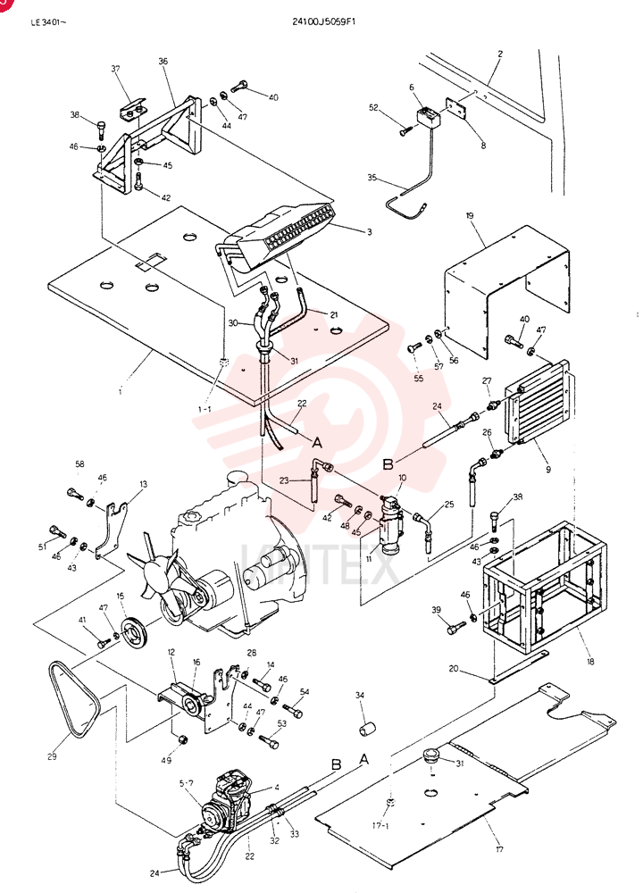 COOLER ASSY 24100J5059F1