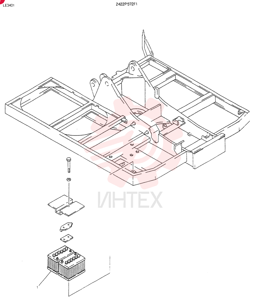 FRAME,UPP 2422P572F1