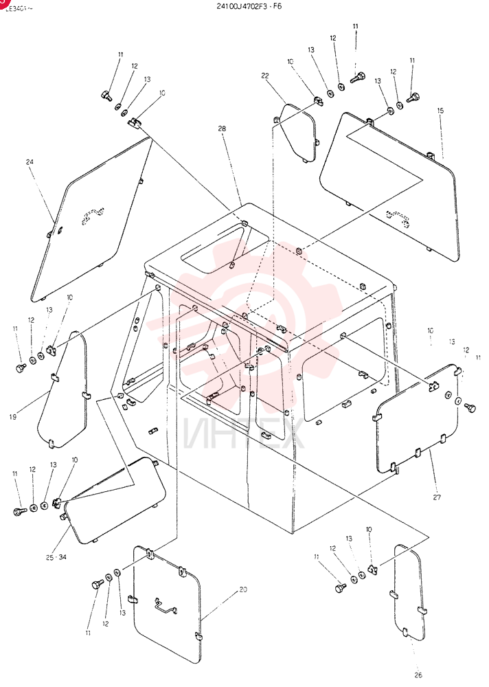 GUARD ASSY, Serial Range: LE3401-LE5518