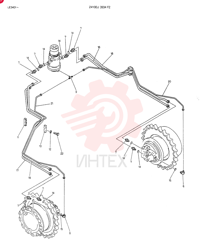 HYDR LINES ASSY 24100J3934F2