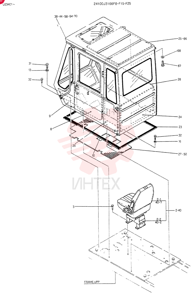 INSTAL, CAB, Serial Range: LE3401-LE4161