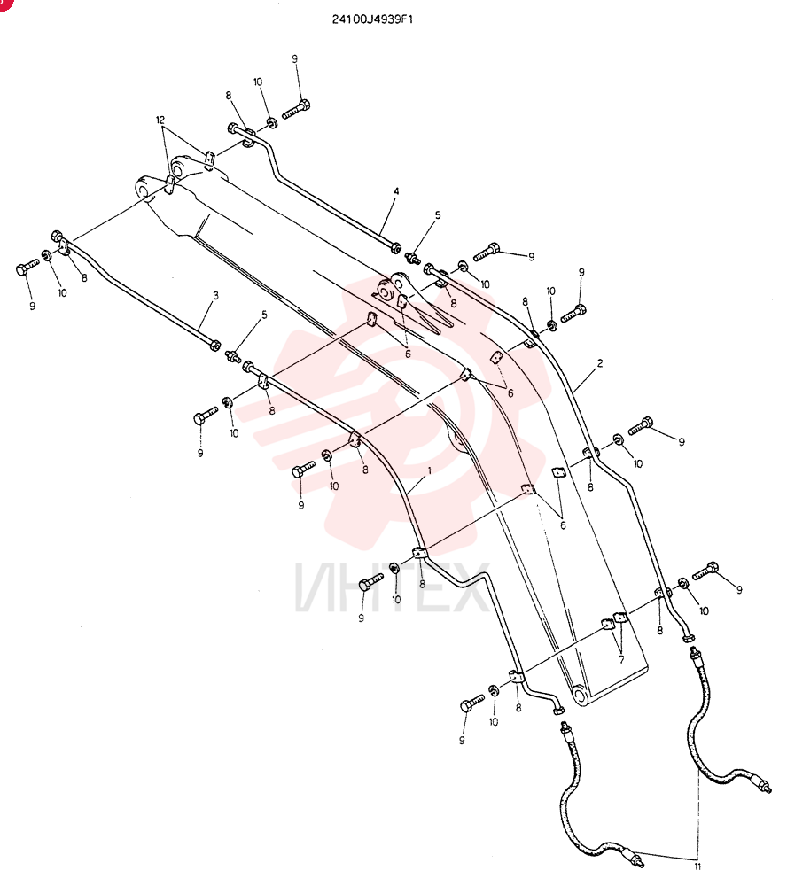 INSTAL, HYDR LINES 24100J4939F1