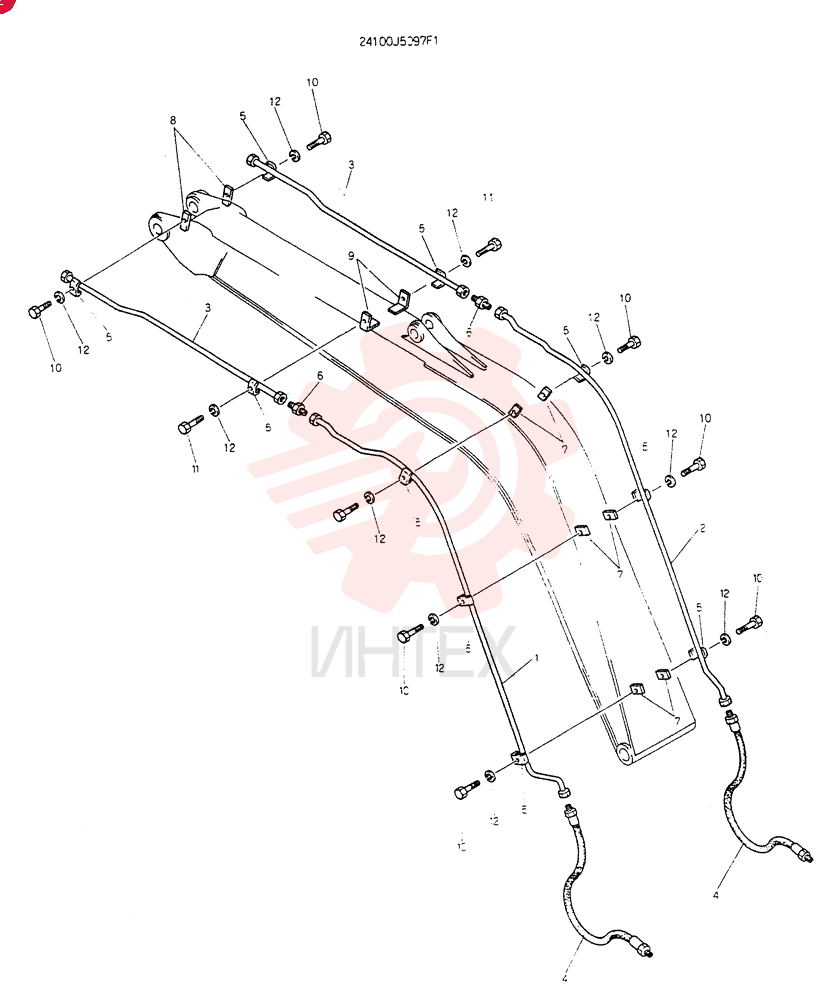 INSTAL, HYDR LINES 24100J5097F1
