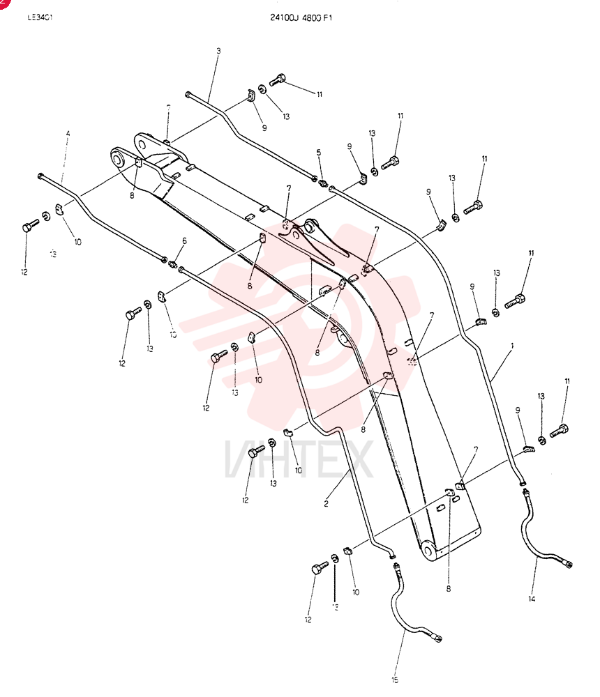 INSTAL,HYDR LINES 24100J4800F1