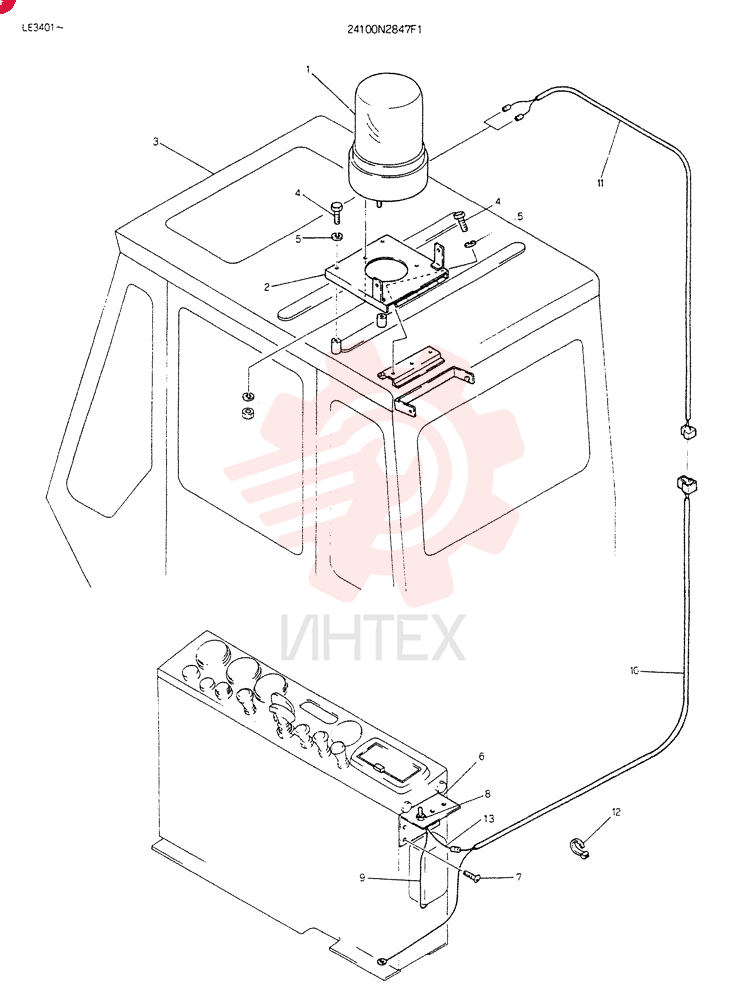 LIGHT,ROTARY 24100N2847F1