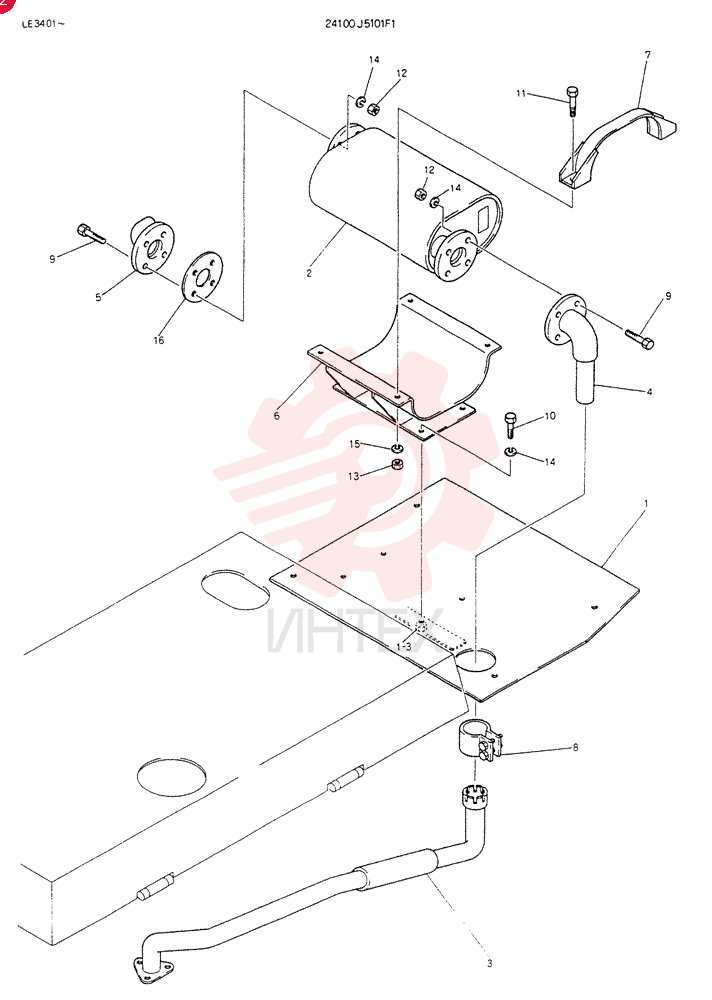 MUFFLER ASSY 24100J5101F1