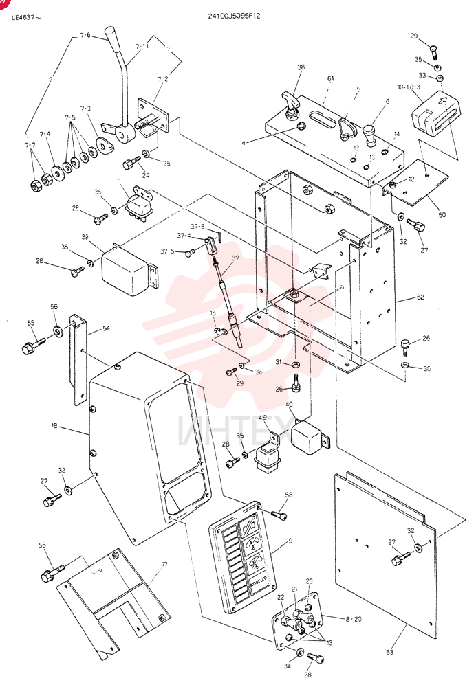 PANEL ASSY, INST 24100J5095F12