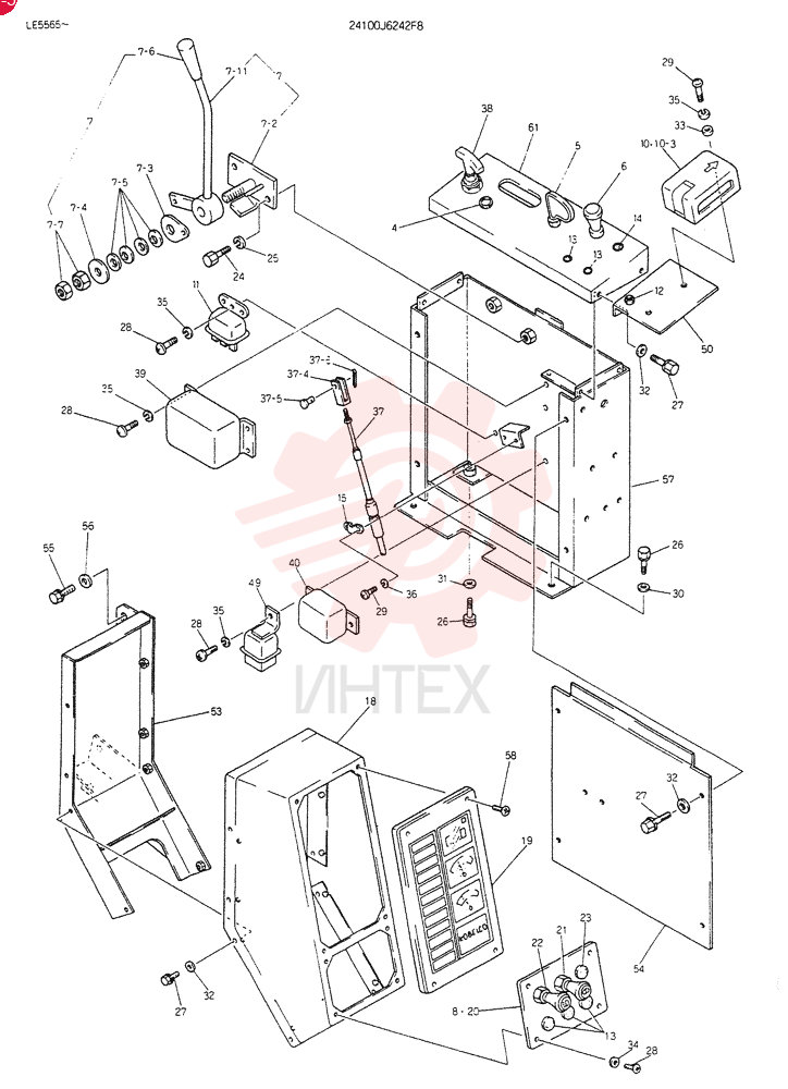 PANEL ASSY, INST 24100J6242F8
