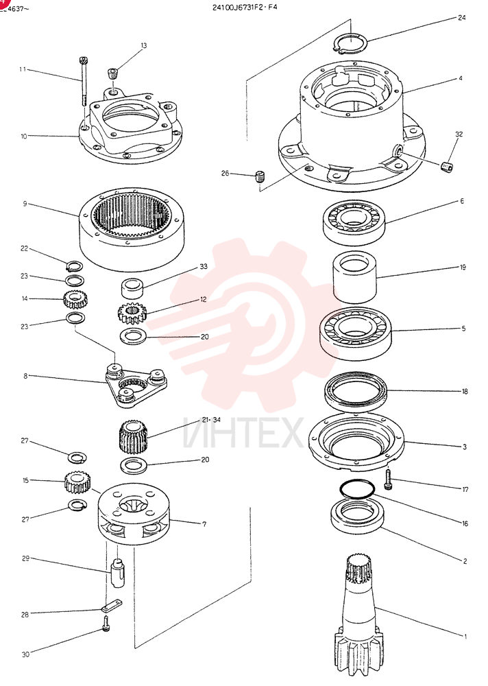 REDUCTION UNIT, Serial Range: -LE4637