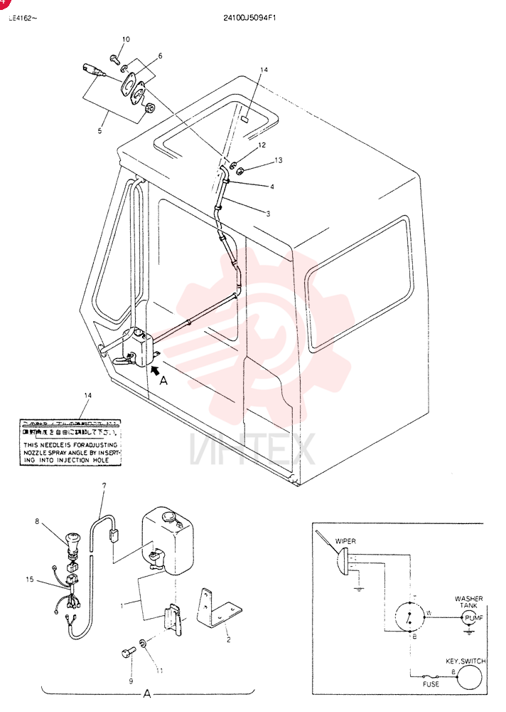 Схема (K903B) - EXCAVATOR ASN LE3401 (1/85-12/03) 24100J5094F1