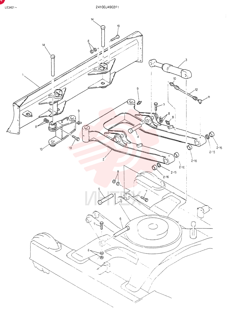 Схема (K903B) - EXCAVATOR ASN LE3401 (1/85-12/03) 24100J4902F1