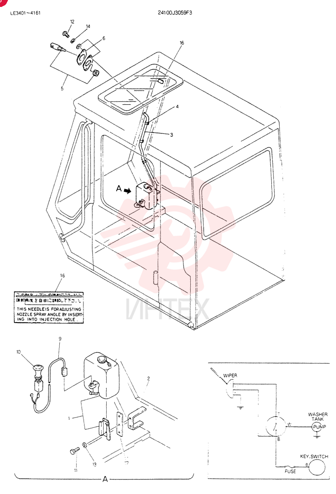 WASHER, WINDOW 24100J3059F3