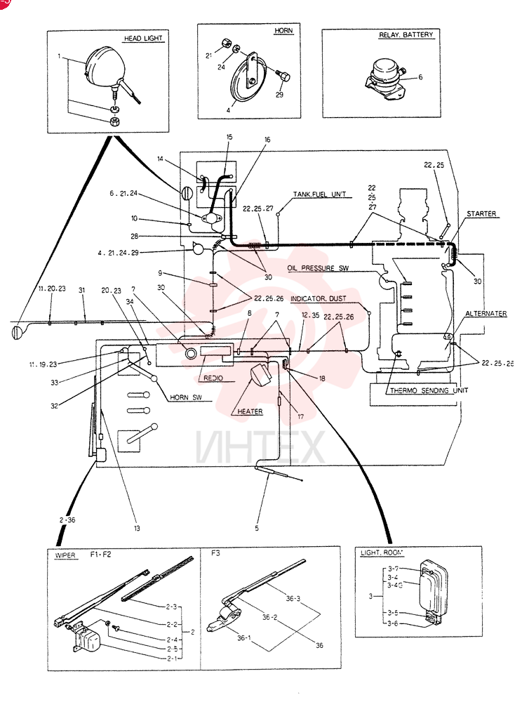 WIRING ASSY, ELEC, Serial Range: LE4162-LE4288