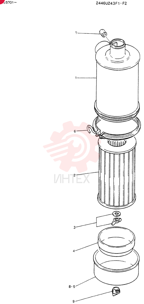 CLEANER ASSY,AIR,LE5701-5856