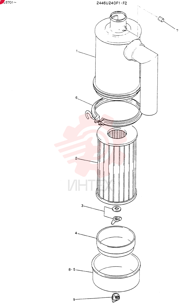 CLEANER ASSY,AIR,LES701-5856