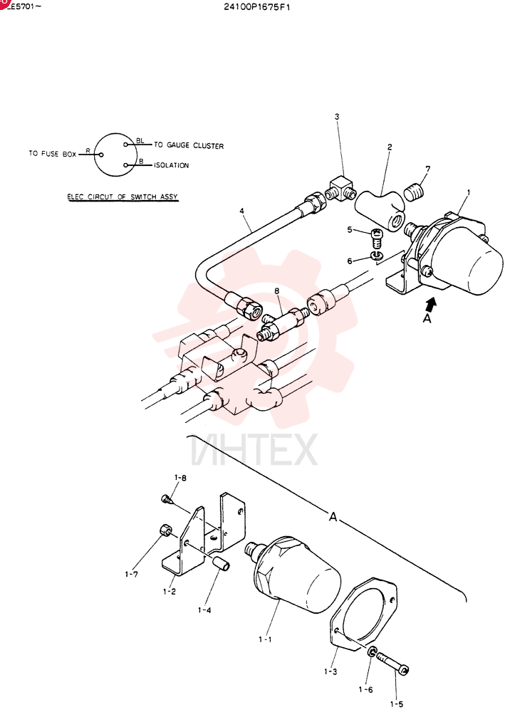 DETECTOR,PRESSURE 24100P1675F1