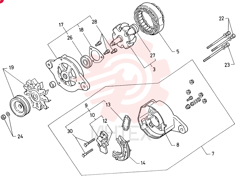 GENERATOR ASM. 12V-35A VI8941538821 (1)