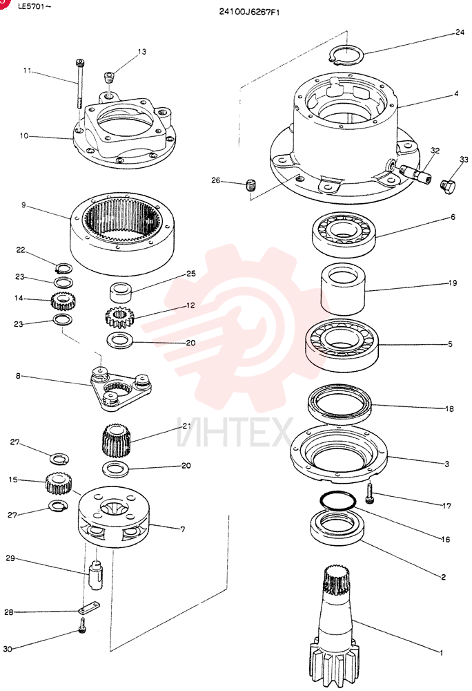HYDRAULIC MOTOR 24100J6267F1
