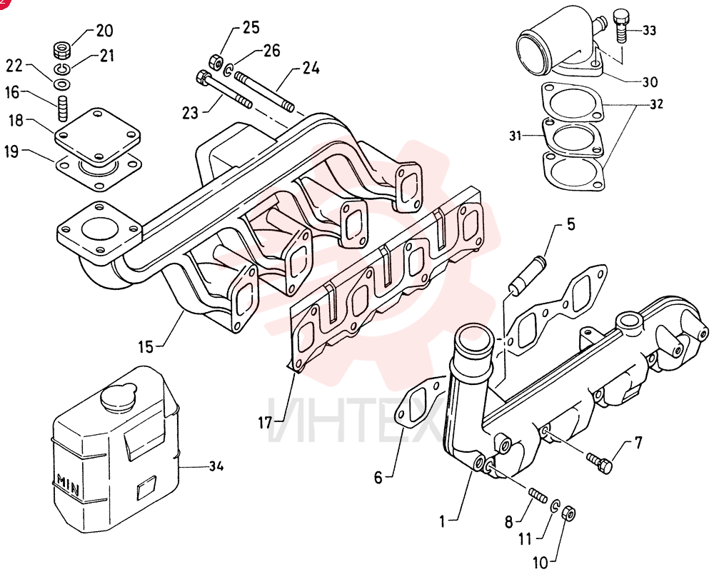 MANIFOLD, INLET VI8941421601