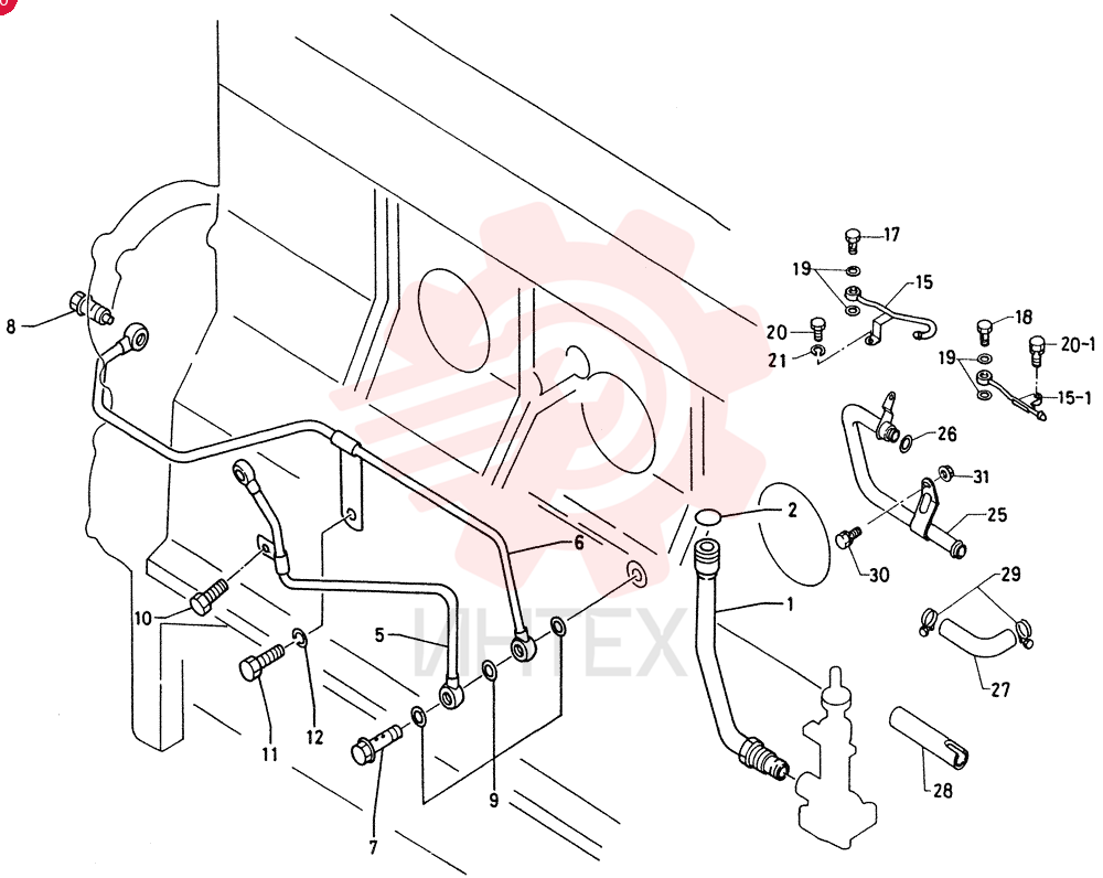 PIPE ASM., OIL PUMP VI8941258480