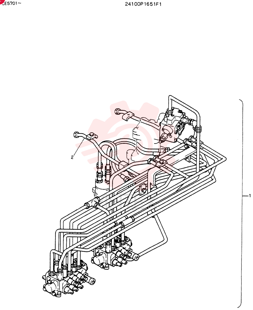 REWORK,HYDR LINES UPP 24100P16S1F1