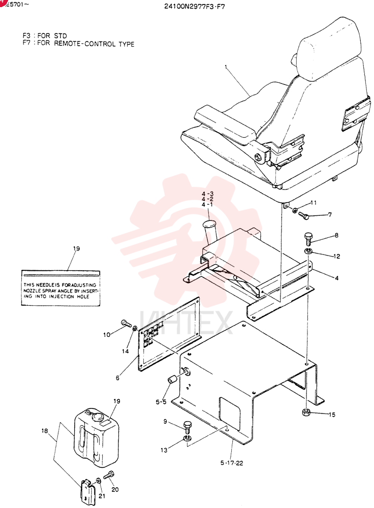 SEAT ASSY 24100N2977F3