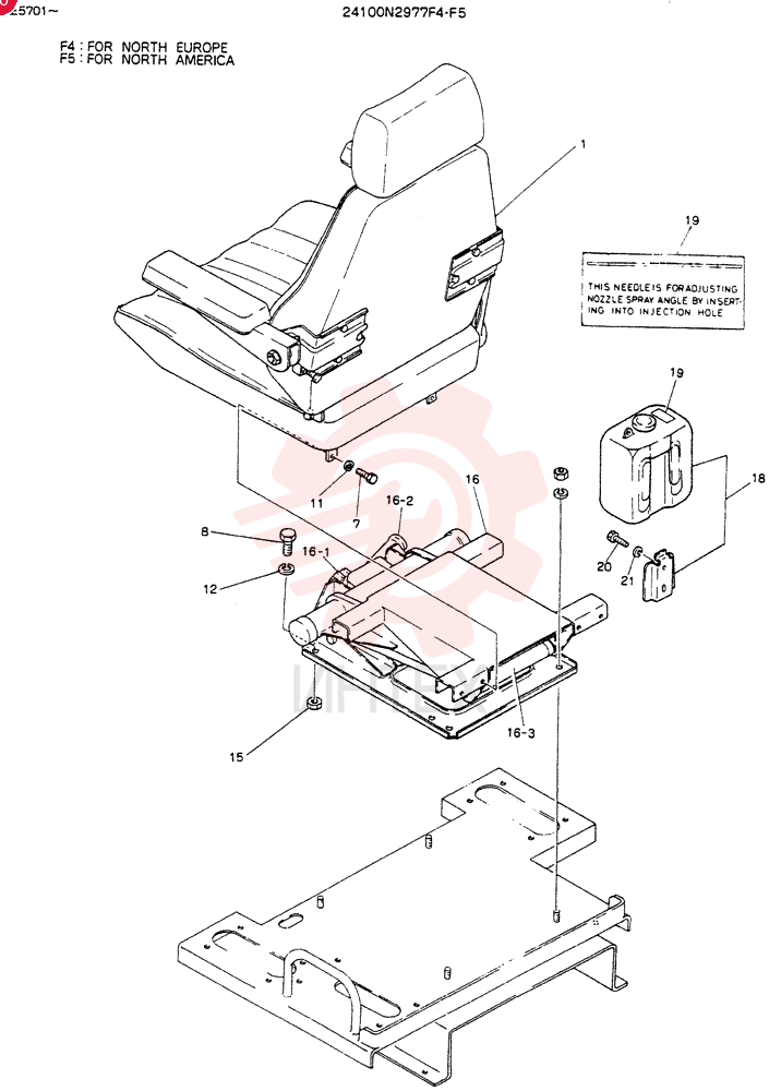 SEAT ASSY 24100N2977F4