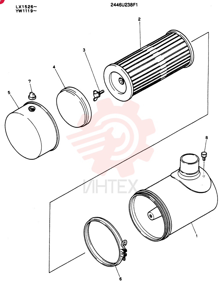 AIR CLEANER 2446U238F1