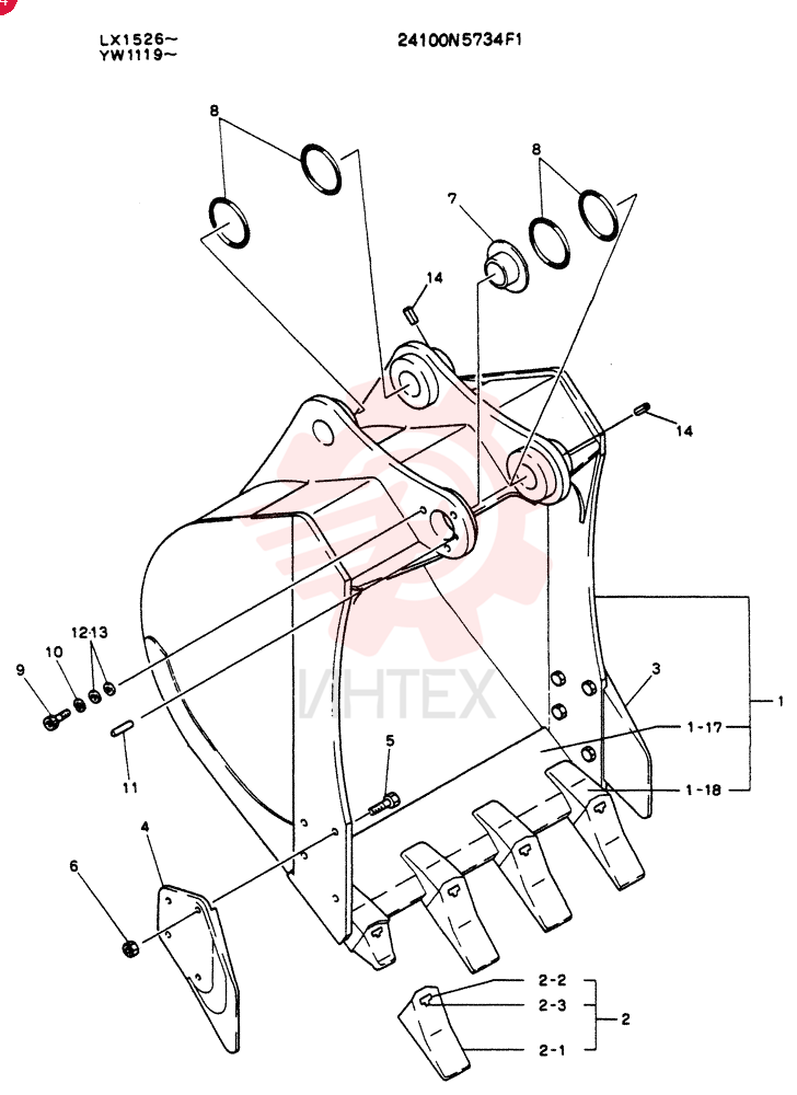 BUCKET  ASSY, 0.4M