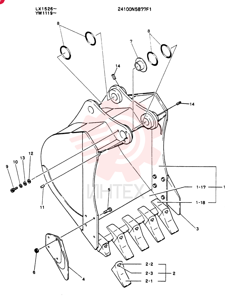 BUCKET ASSY 24100N5877F1