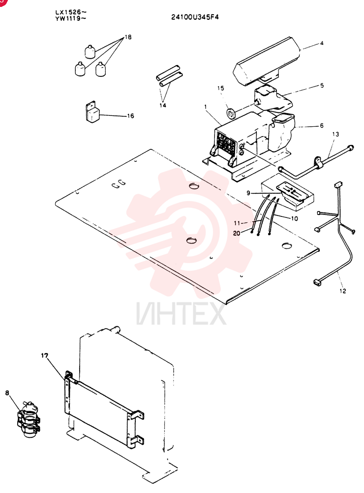 CONDITIONER ASSY, AIR 24100U345F4