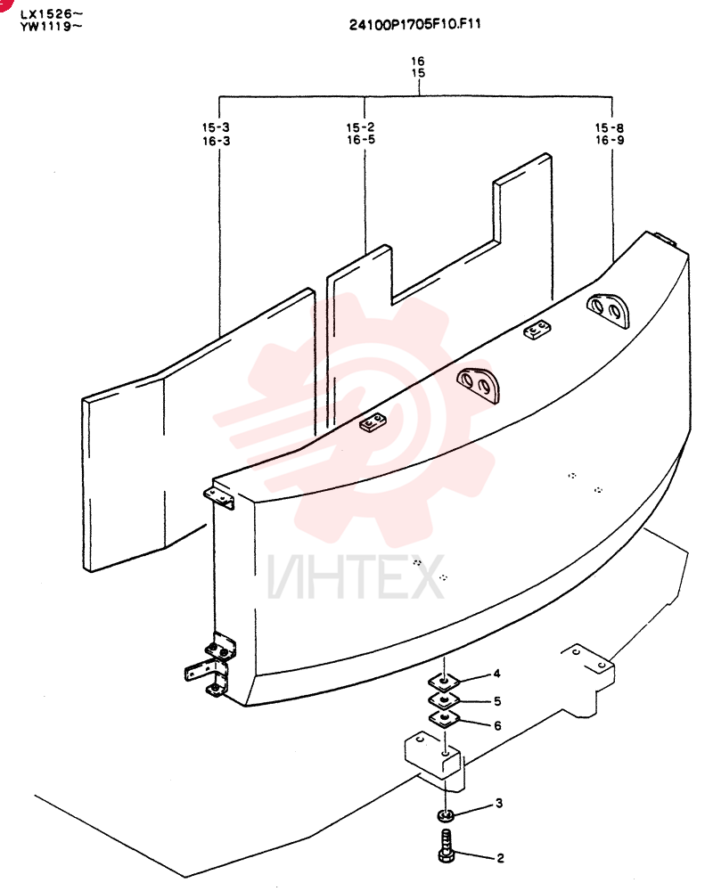 COUNTER WEIGHT ASSY 24100P1705F10