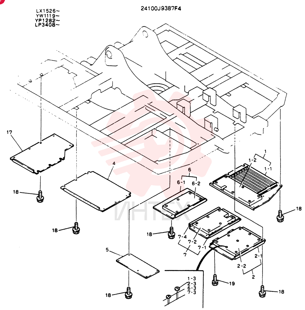 COVER ASSY,UNDER 24100J9387F4