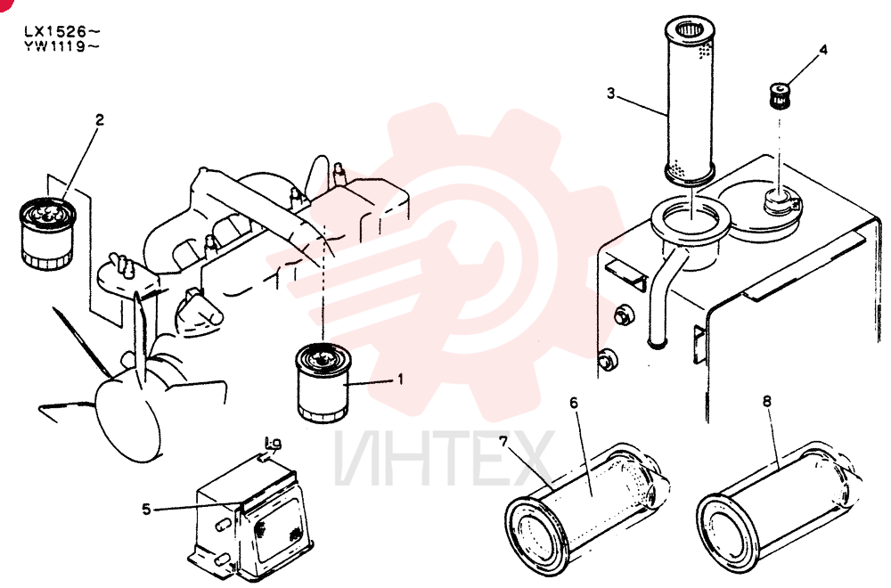 ELEMENT KIT.FUEL-FILTER,PRIMART.E/G OIL VI8941609640