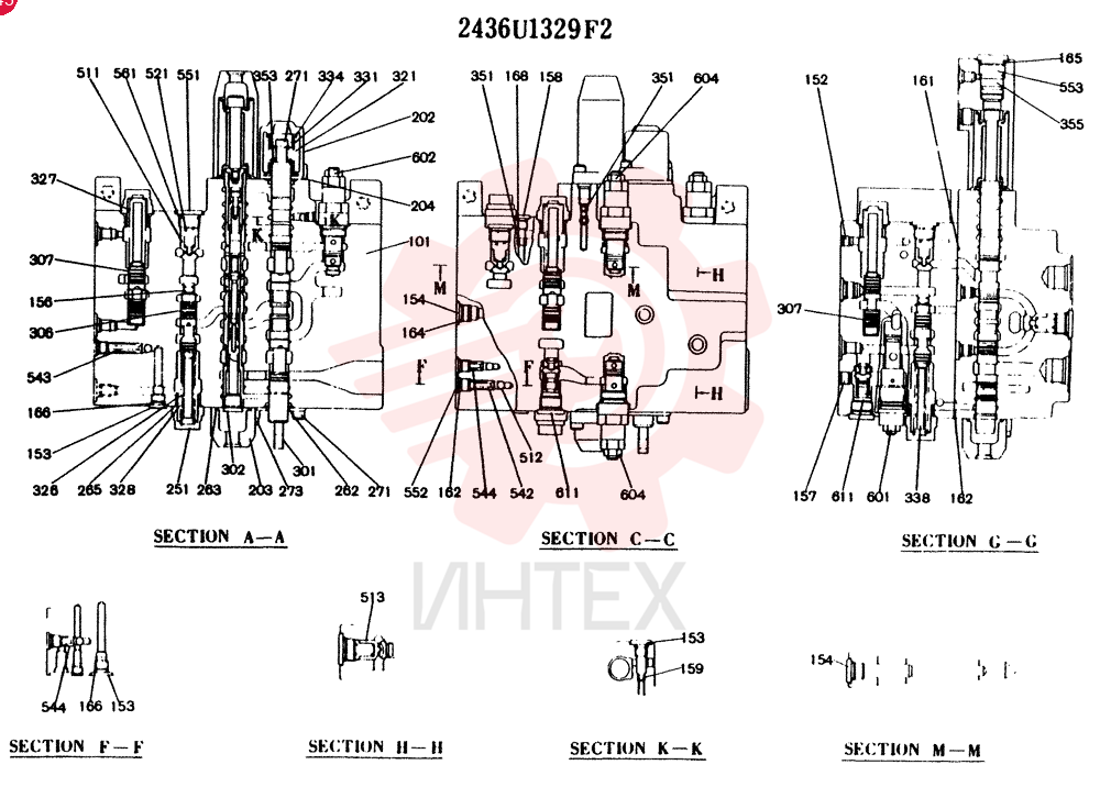 HYDRAULIC VALVE 2436U1329F2 (2)