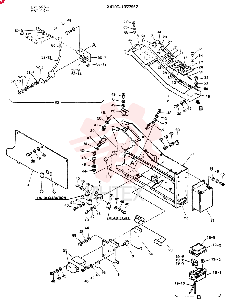 PANEL ASSY,INST 24100J10779F2