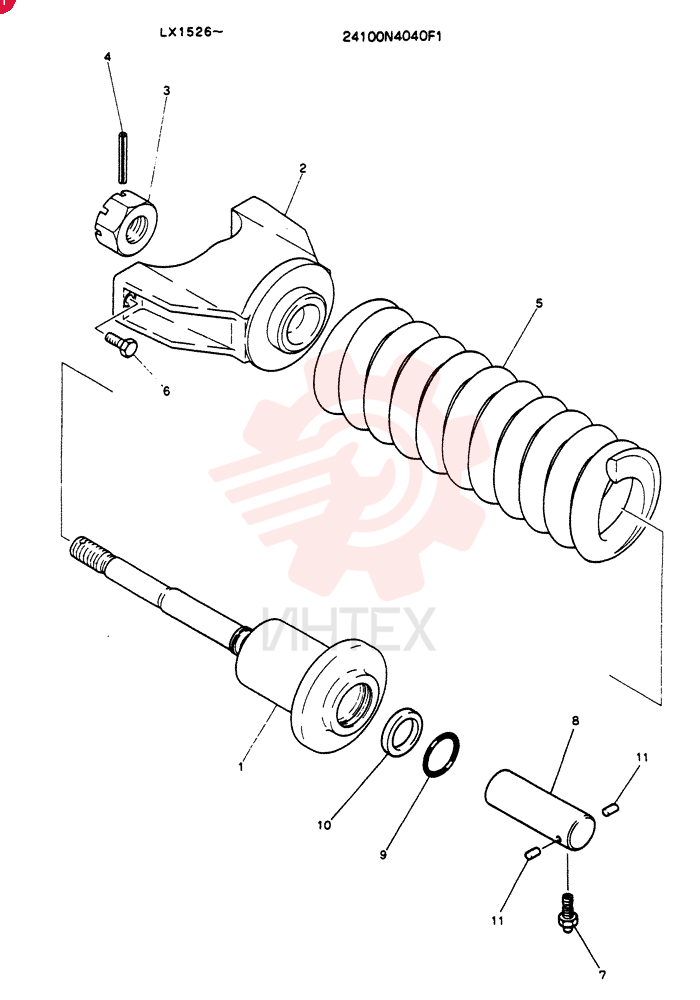 SPRING ASSY, TRACK 24100N4040F1