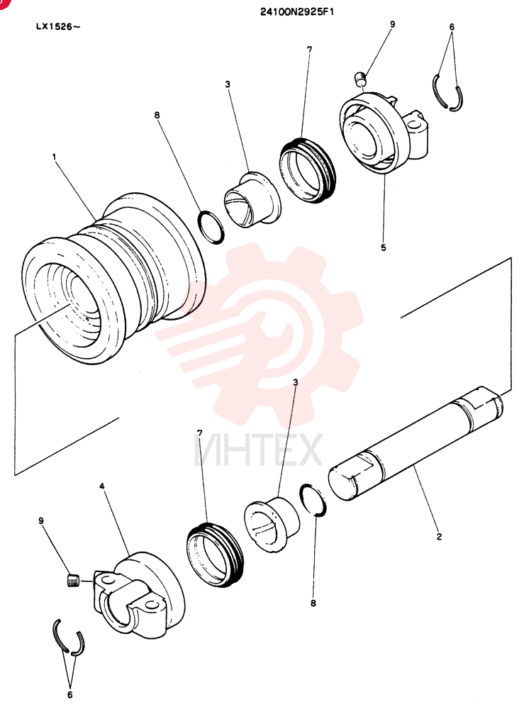 TRACK ROLLER 24100N2925F1