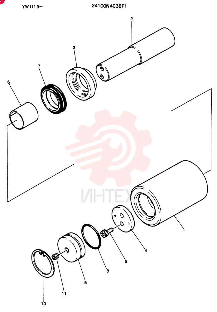 TRACK ROLLER 24100N4038F1