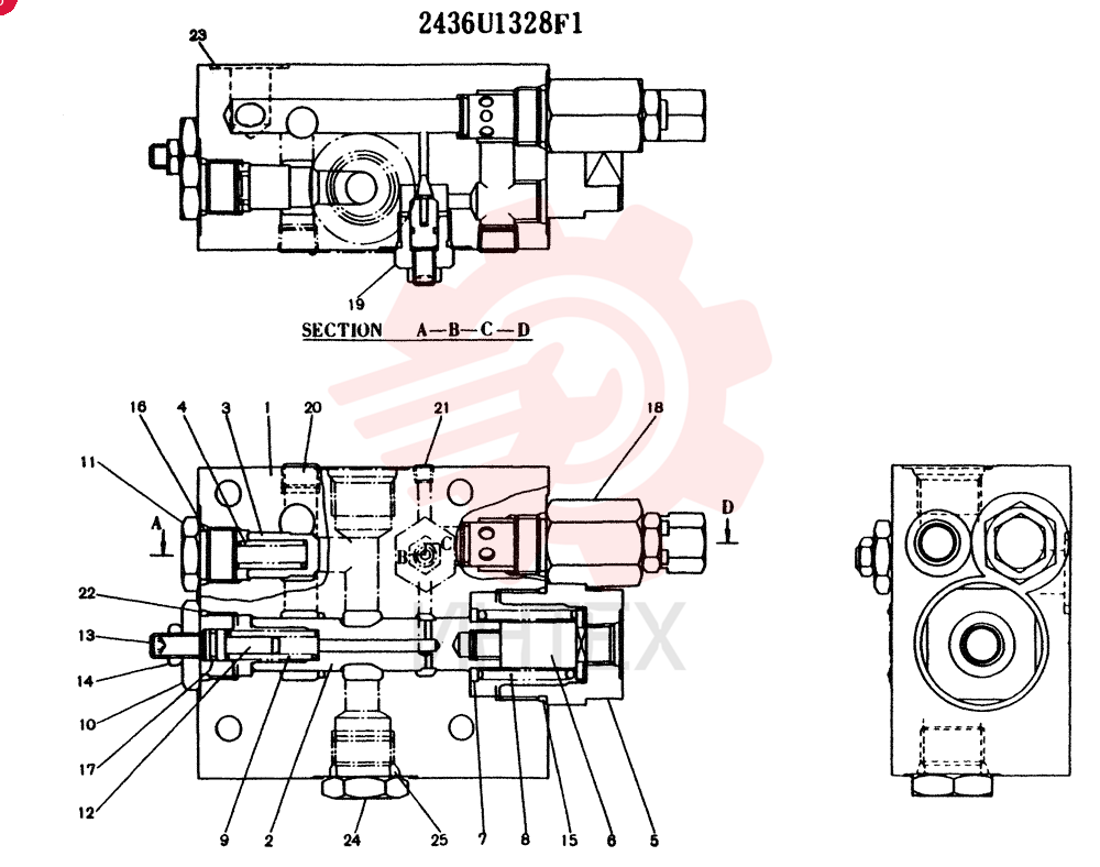 VALVE ASSY. HOLDING 2436R1328F1