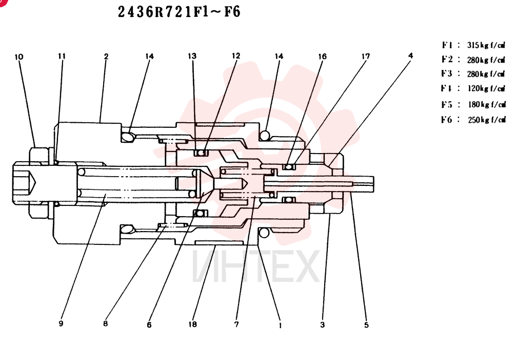 VALVE PRESSURE RELIE 2436R721F1