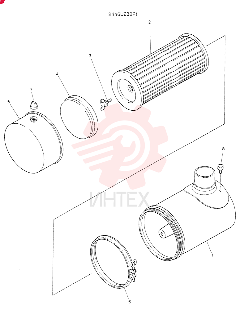 AIR CLEANER 2446U238F1
