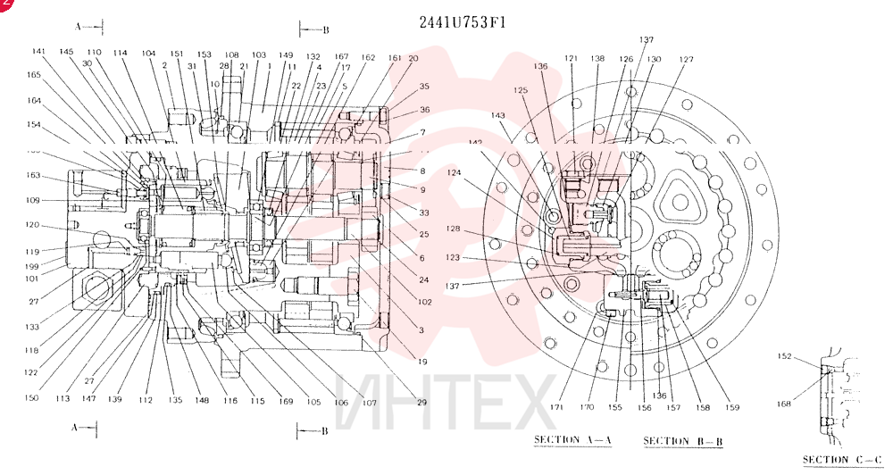 HYDRAULIC MOTOR 2441U753F1