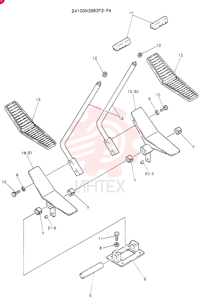 LEVER ASSY,CONTROL, Serial Range: LX1501-LX1518