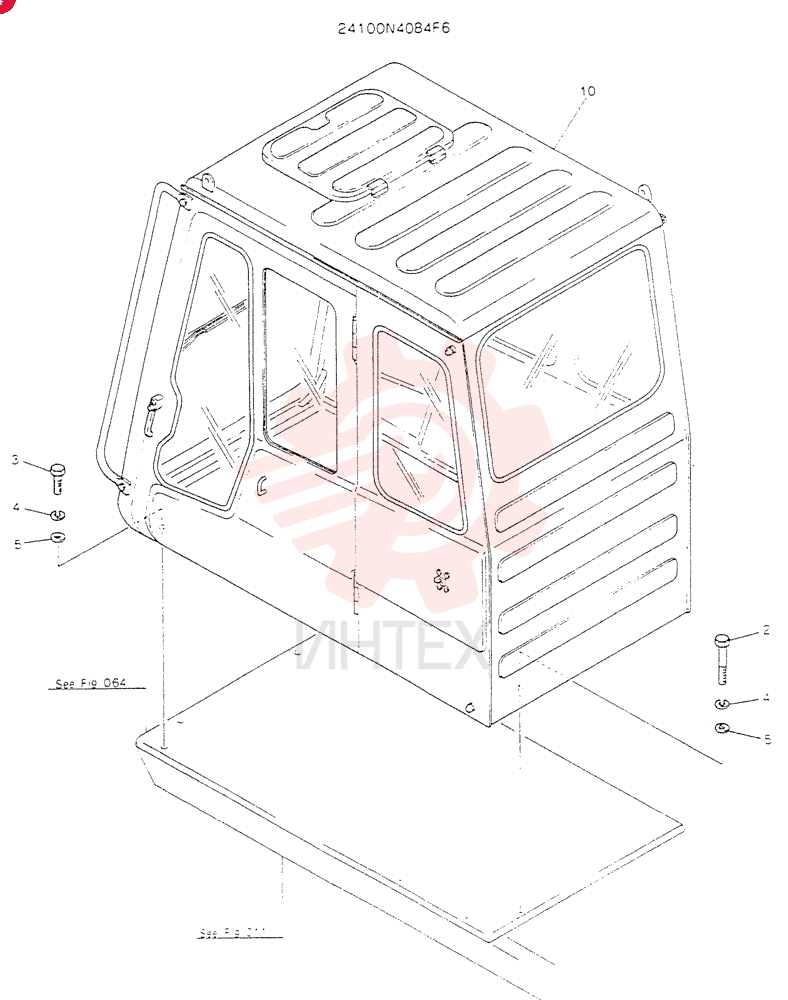 Схема (K904) - MARK II EXCAVATOR BTW YW0101 - YW1118 (1/88-12/03) 24100N4084F6