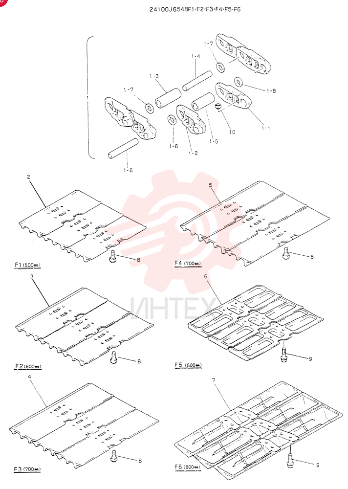 Схема (K904) - MARK II EXCAVATOR BTW YW0101 - YW1118 (1/88-12/03) 24100J6548F1