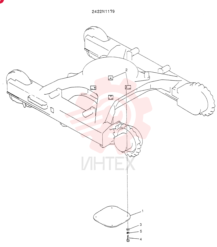 Схема (K904) - MARK II EXCAVATOR BTW YW0101 - YW1118 (1/88-12/03) 2422P1179