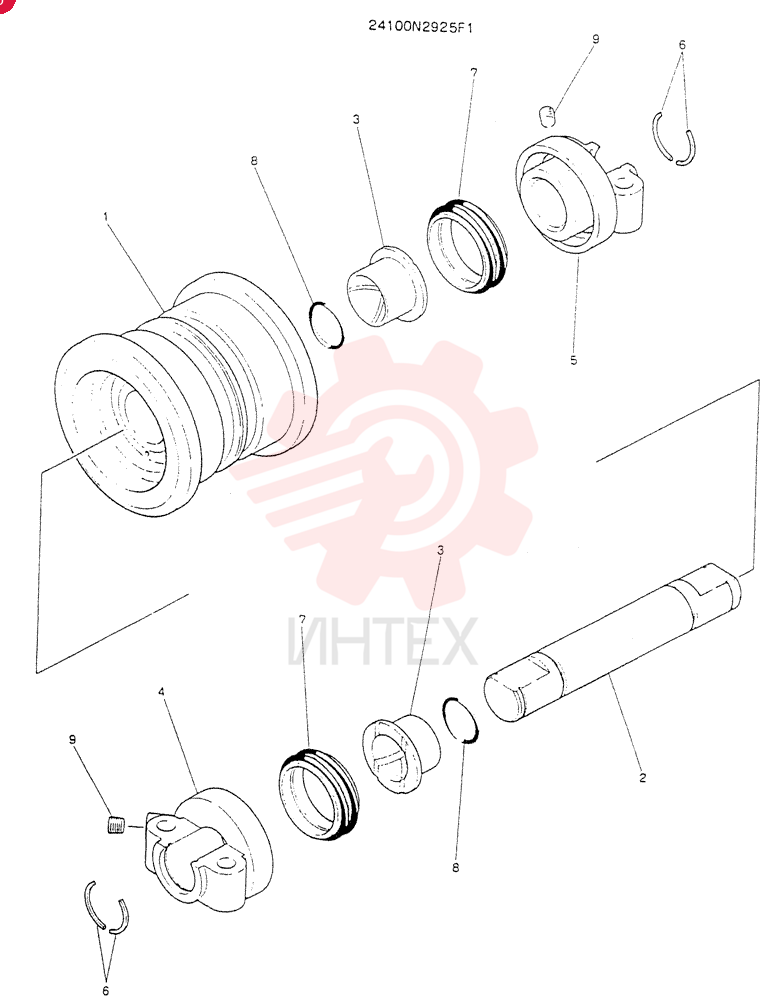 TRACK ROLLER 24100N2925F1