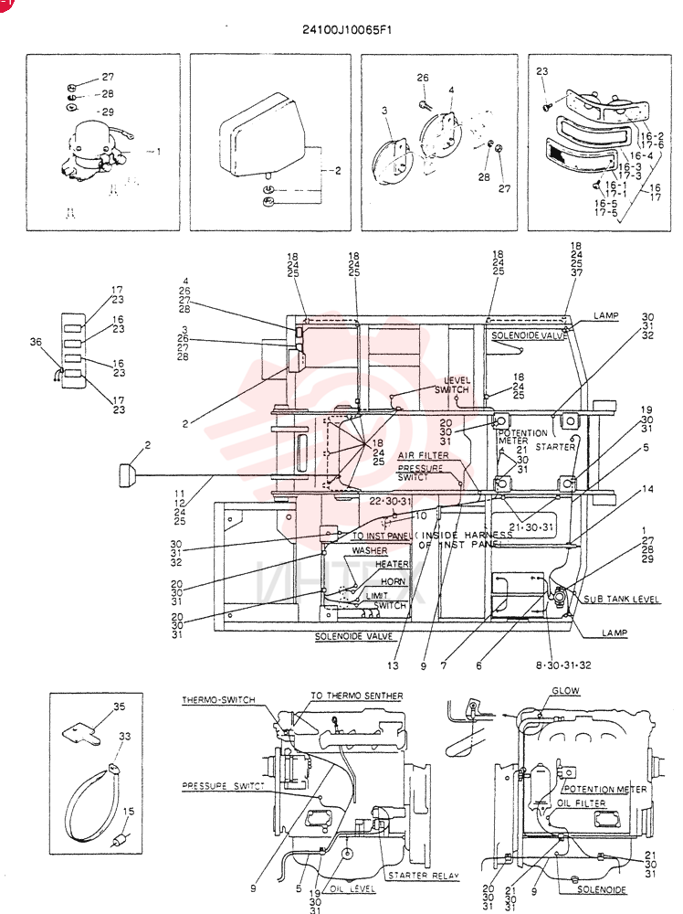 WIRING ASSY, ELEC 24100J10065F1